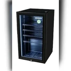 Gastro-Cool - Flaschenkühlschrank mit Glastür - Gastronomie - Bar - schwarz - LED - KW90