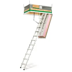 Wippro Passivhaus Dachbodentreppe Klimatec 160 Smart Brandhemmend Lukenmaß 130x70cm