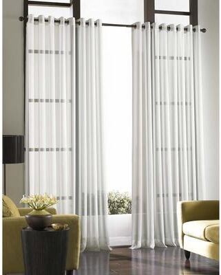 Soho Voile Lightweight Sheer Grommet Long-length Curtain Panel