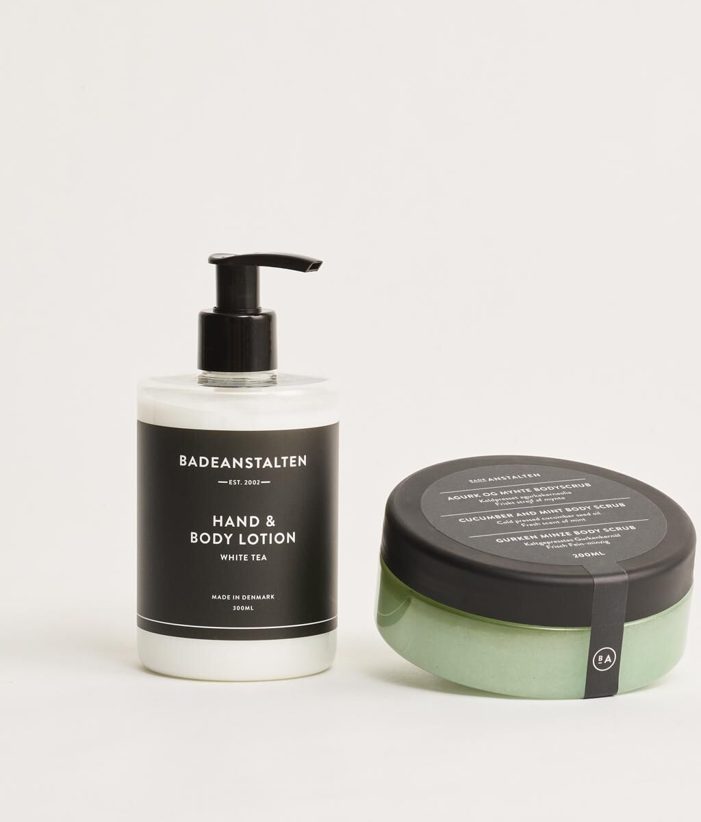 Badeanstalten - Bodyscrub og hand & body lotion  Send Blomster  Interflora