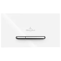 Villeroy & Boch ViConnect WC-Betätigungsplatte, 2-Mengen-Spülung, 253x127x80mm, 92218068, Farbe: Weiß