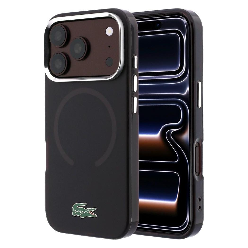 Lacoste IML Frosted Laquer Logo MagSafe Case for iPhone 18 Pro / 17 Pro Burgundy (Apple iPhone 17 Pro, Apple iPhone 18 Pro) (77203695)