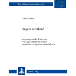 Ungarn vererben?, Fachbücher von David Zimmer