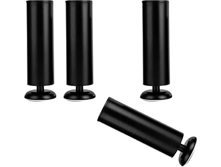 JGHITROME Möbelbeine, Möbelstützfüße, moderner Ersatz, für Kaffee, Büro, Couch, Couch, Couch, zylindrische Kommode, 4 Stück, verstellbar, 1,5 cm (7,1 Zoll)