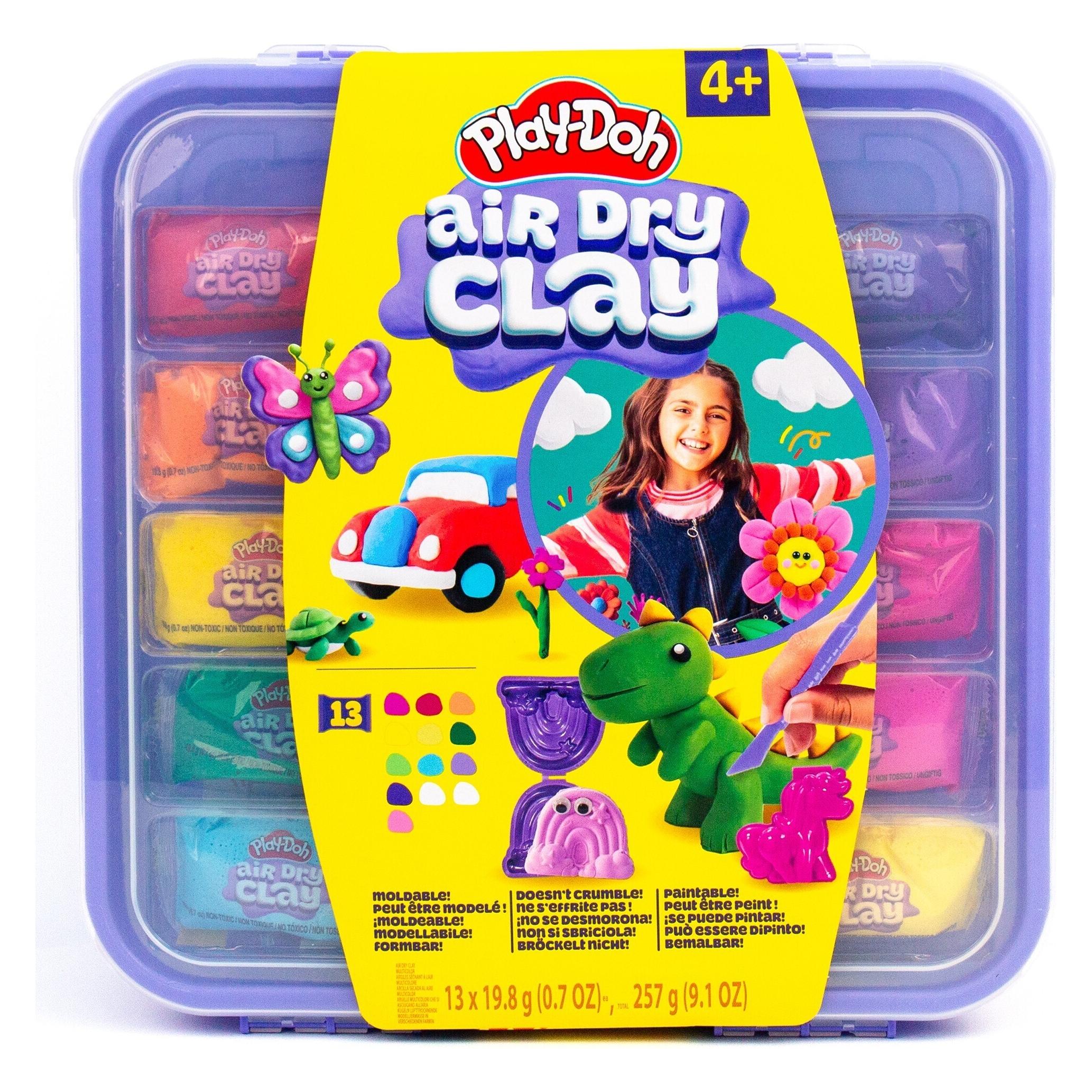 Play-Doh Lufttrocknende Modelliermasse im lila Transportkoffer (334-235499)