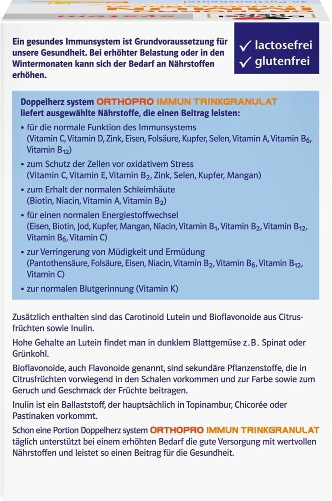 Doppelherz® system Doppelherz Orthopro Immun system Trinkgranulat 2x 2x30 St Beutel