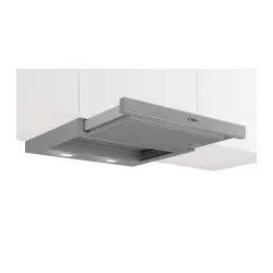 DFL063W57 Flachschirmhaube 60cm silbermetallic LED-Beleuchtung