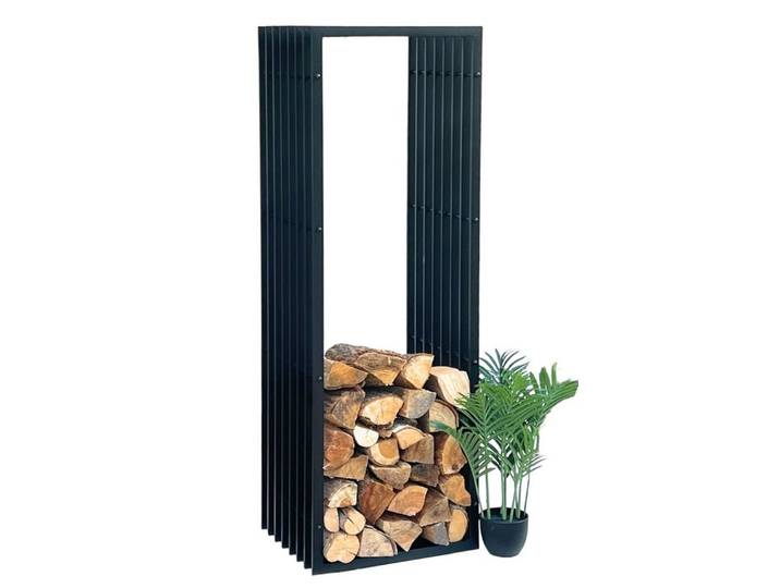 DanDiBo Kaminholzregal Innen Metall Schwarz Kaminholzständer 150 cm