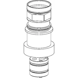Hansa Verlängerungssatz 59913189 zu Wannenrandsystem, 30 mm, HM 3.5