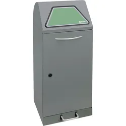 Stumpf Abfalltrennung Modul-Vario 75 graualu-struktur ProSlide-System 75l + Trethebel - 625-075-1-1-100