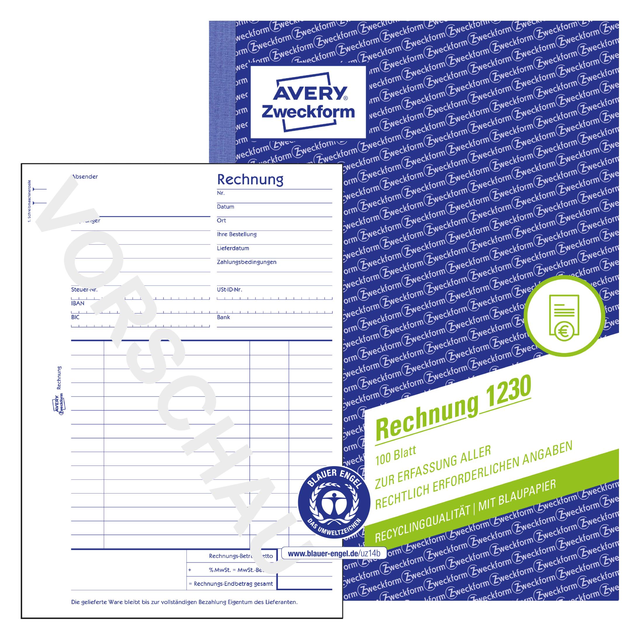 Avery Rechnung (100x) (1230)