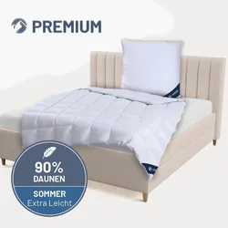 Daunendecke »PREMIUM« – 90% Daunen, 10% Federn, Größe: 135x200