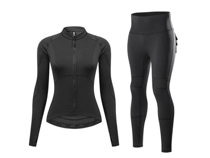 Atmungsaktives Motorrad-Schutzset Damen mit CE-Protektoren, Jacke und Hose Weiches winddichtes Gewebe, CE-Schutzpolster, Reflexstreifen am Rücken, Street-Touring, Pendelfahrten