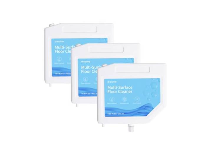 dreame Solution de Nettoyage\, Liquide adapté à Tous Les sols durs tels Que Le Bois\, Le carrelage et Le marbre pour l'aspirateur L10s Ultra\, à insérer dans la Station de Recharge\, 300ml x 3 Pcs