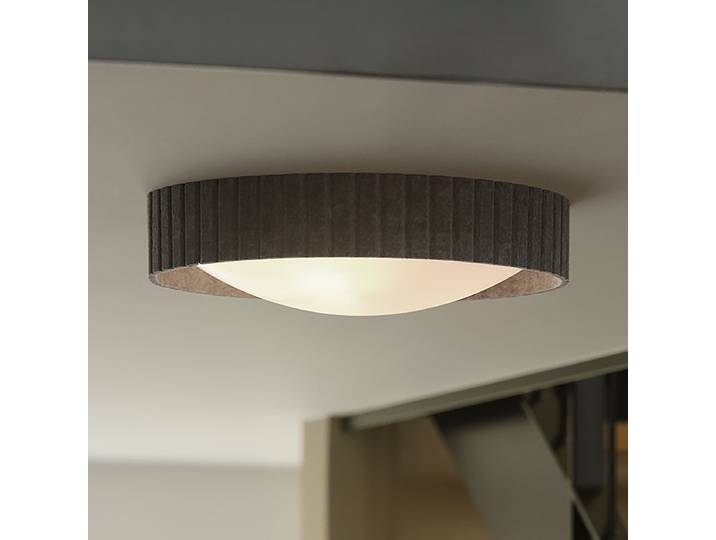 Plafonnier Corato 42cm Gris Feutre E14