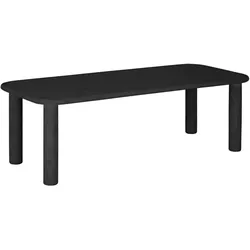 Esstisch Clio aus Mortex, modernes Design, rechteckig, Farbe Pepper, geeignet für 6–8 Personen