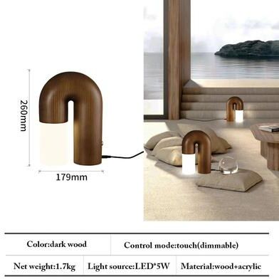Uplift Picks Vintage Ash Wood LED Wall Sconce dark Wood (1) 5 W dimmable