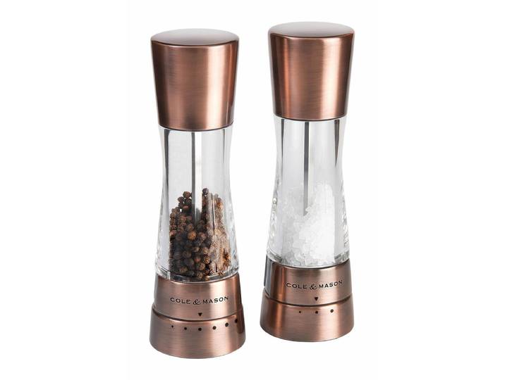COLE & MASON Derwent Pfeffermühle/Salzmühle 190mm Geschenkset kupfer