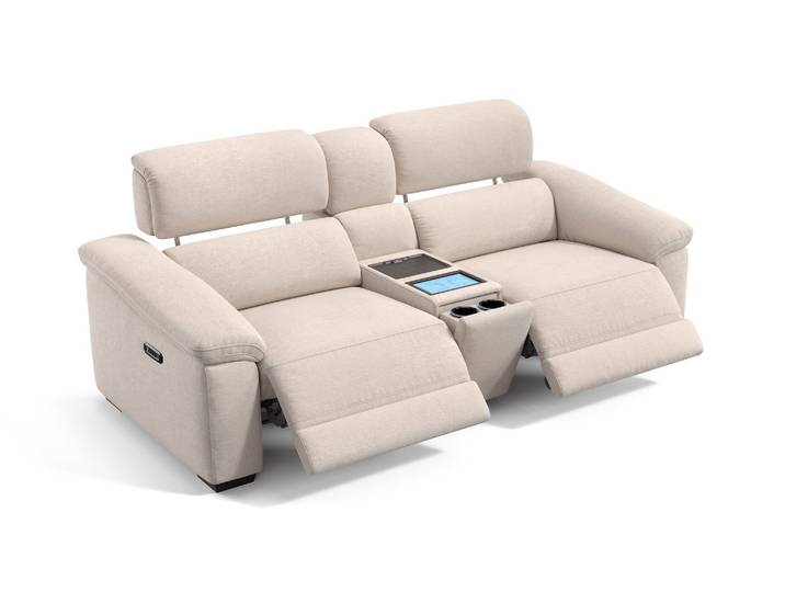 4D Stoff Kinosofa SOLARA 2er Sofa Couch Relaxsofa 2-Sitzer
