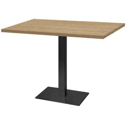 RestooTab - Tisch Milan 120x70cm Dekor honigfarbene Eiche