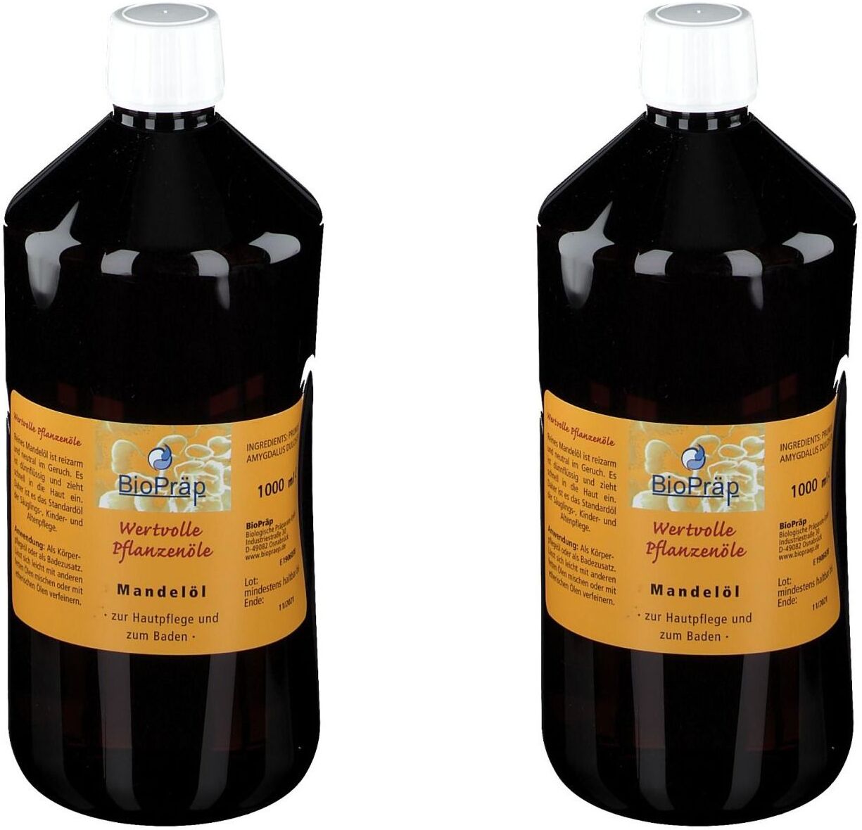 BioPräp Mandelöl 2x1000 ml Öl