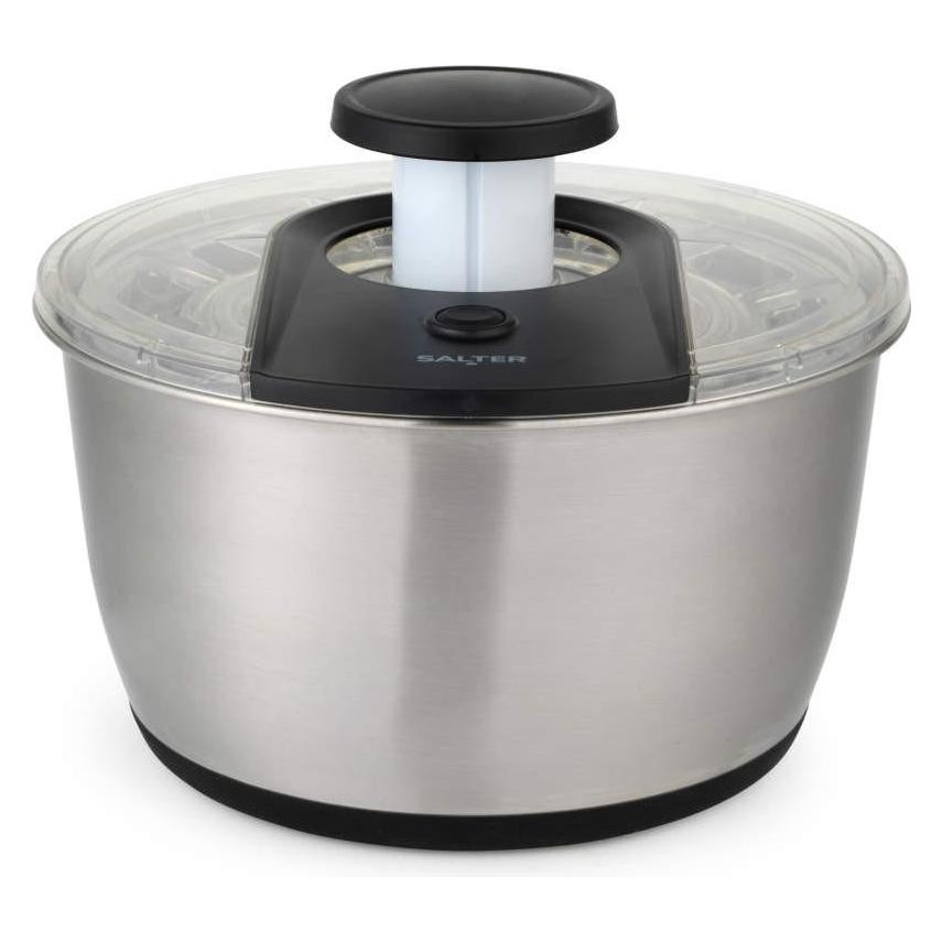 Salter BW14097 Salad Spinner 6L, Silver (26.50 x 16.50 cm) (BW14097)