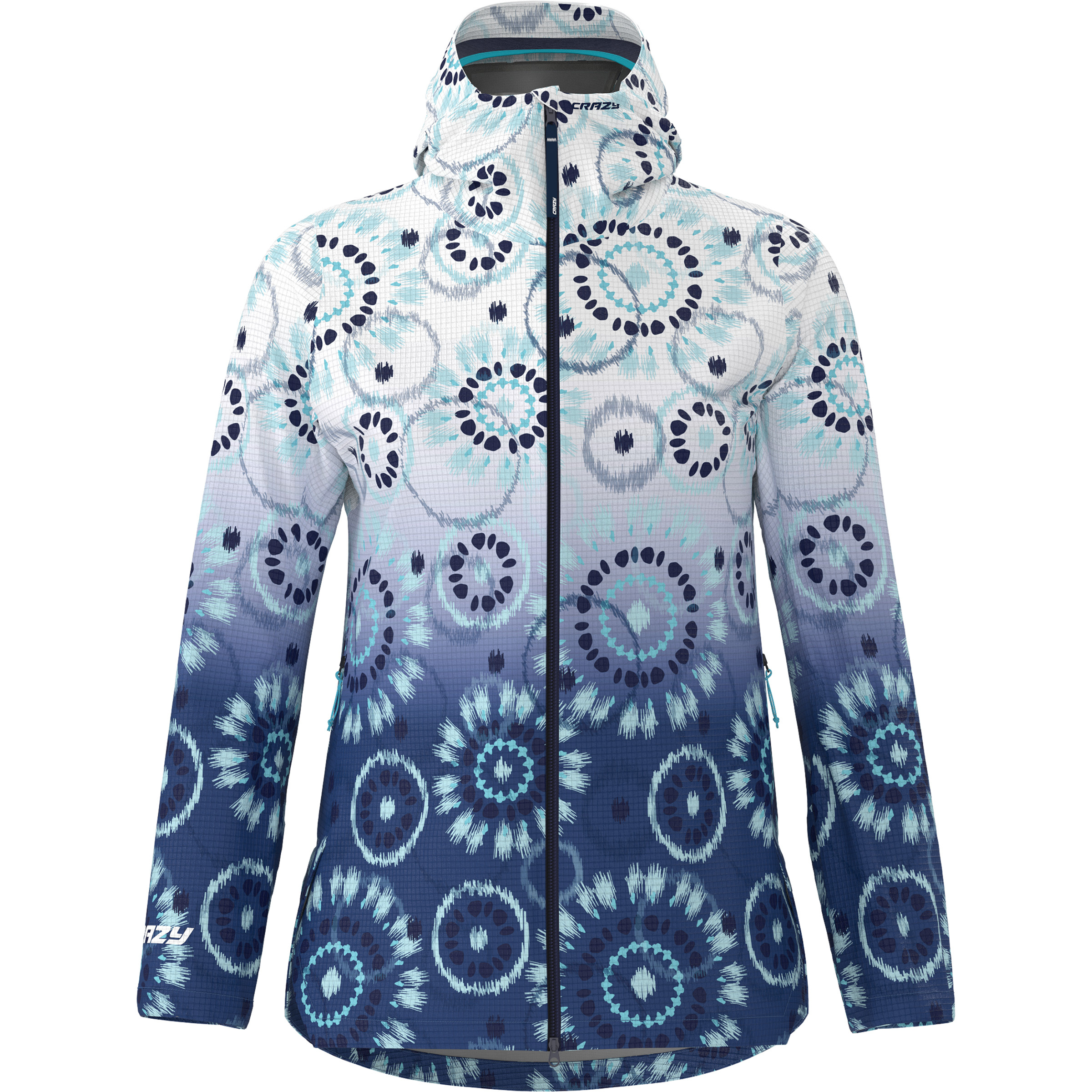 Crazy Wonder Magic Shell Damen Regenjacke blau Größe L Trekking Wasserdicht Wasserabweisend