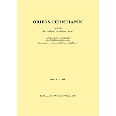 Oriens Christianus 82 (1998), Taschenbuch von , Harrassowitz, 978-3-447-09076-6
