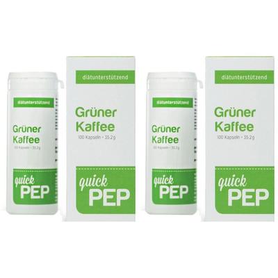 Quickpep grüner Kaffee Kapseln 2x 2x100 St