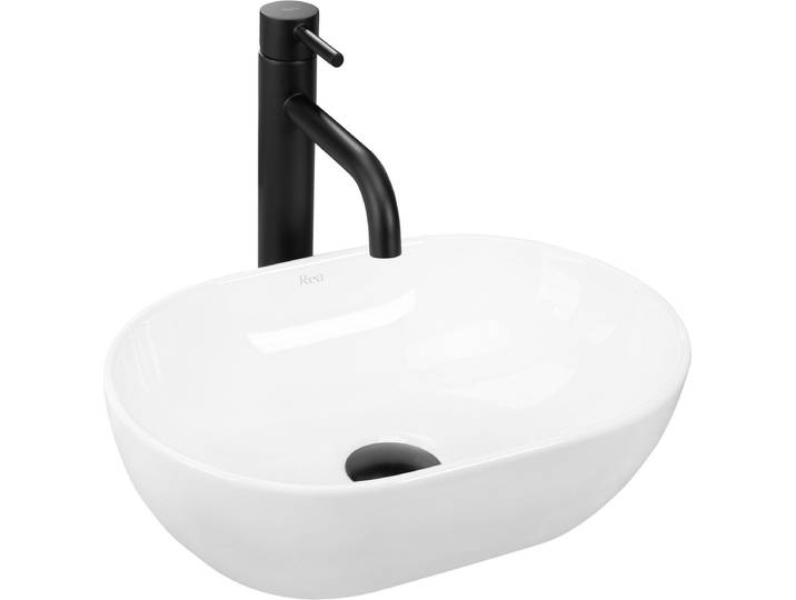 Rea Amelia Mini Opzetwastafel Wit 38x26 cm