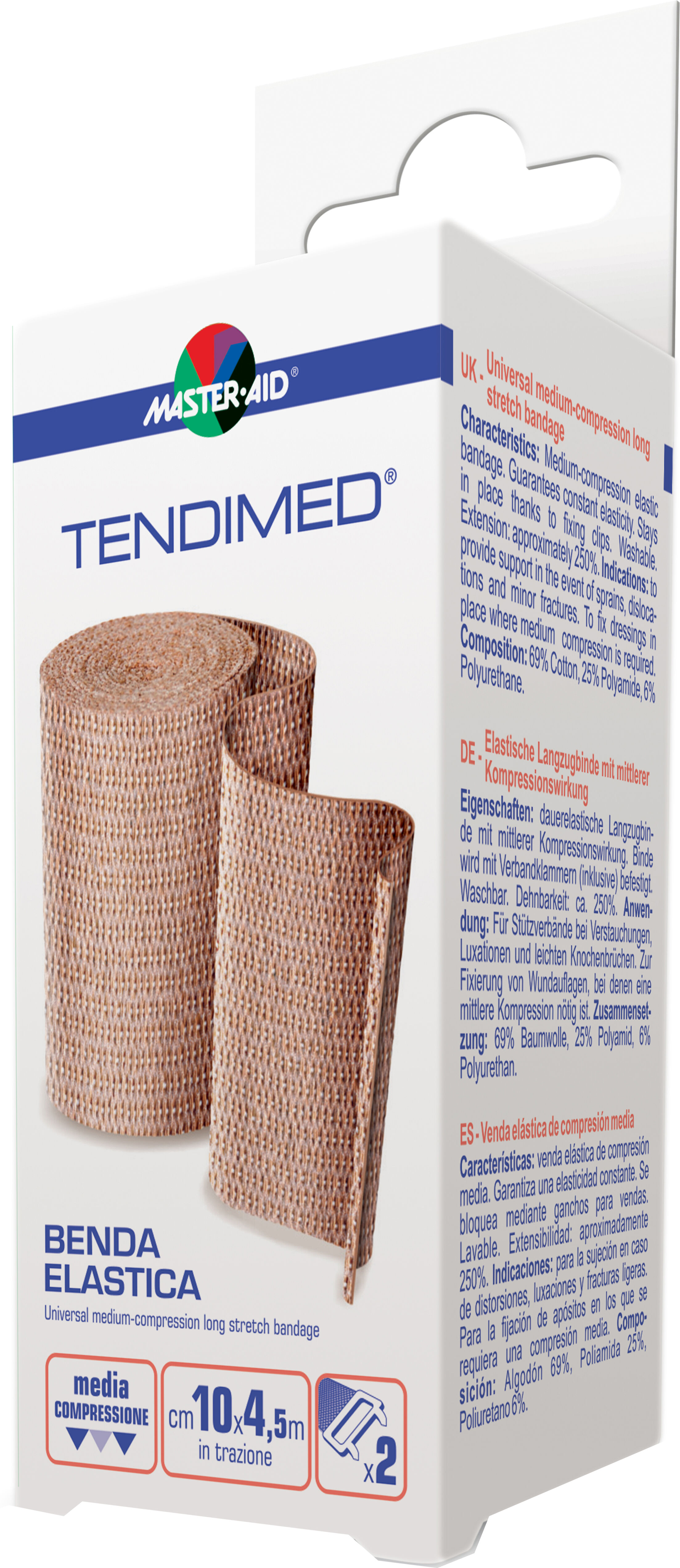 Pietrasanta Pharma Tendimed Benda El.Cm10x4,5m