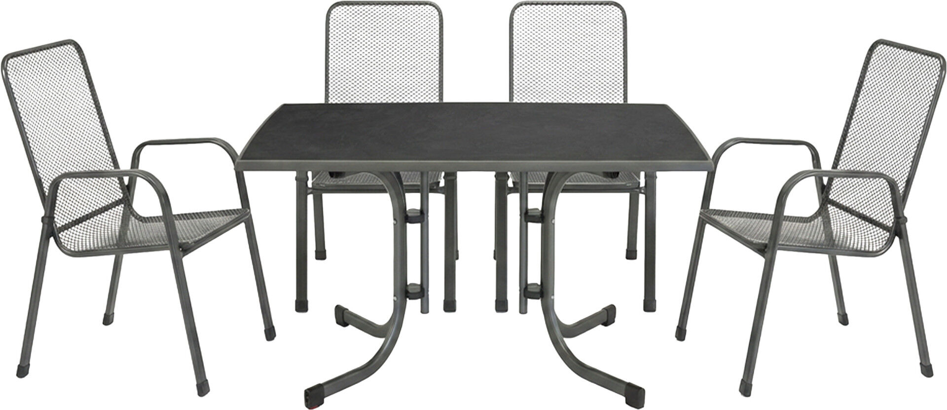 MFG Garten-Essgruppe Boulevard 4 Personen Metall anthrazit