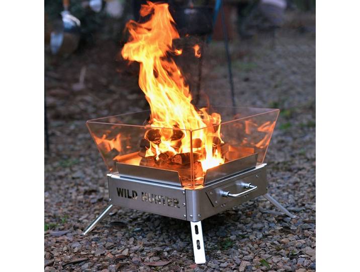 Smilodon-chaud de feu de camp de Camping, brasero pliant, foyer d'extérieur Portable, brûleur à bois SUS, four de feu de camp, poêle à bois pour barbecue