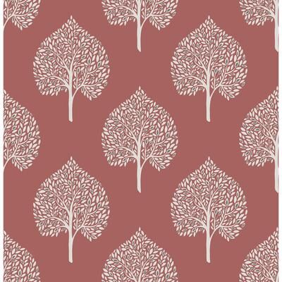 A-Street Prints Grove Coral Tree Wallpaper