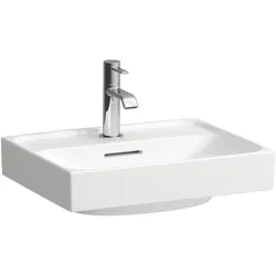 LAUFEN MEDA Handwaschbecken, unterbaufähig, 450x350mm, 1 Hahnloch, mit Überlauf, H8151110001041, Farbe: Weiß