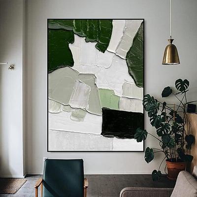 handgemachtes Ölgemälde auf Leinwand, Wandkunst, Dekoration, schlicht, modern, abstrakt, für die Inneneinrichtung, gerollt, rahmenlos, ungedehntes Gemälde