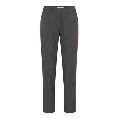 Caprihose BRAX "Style MARON S", Damen, Gr. 38, Normalgrößen, schwarz, Web, 56% Polyester, 39% Viskose, 5% Elasthan, Hosen Caprihose