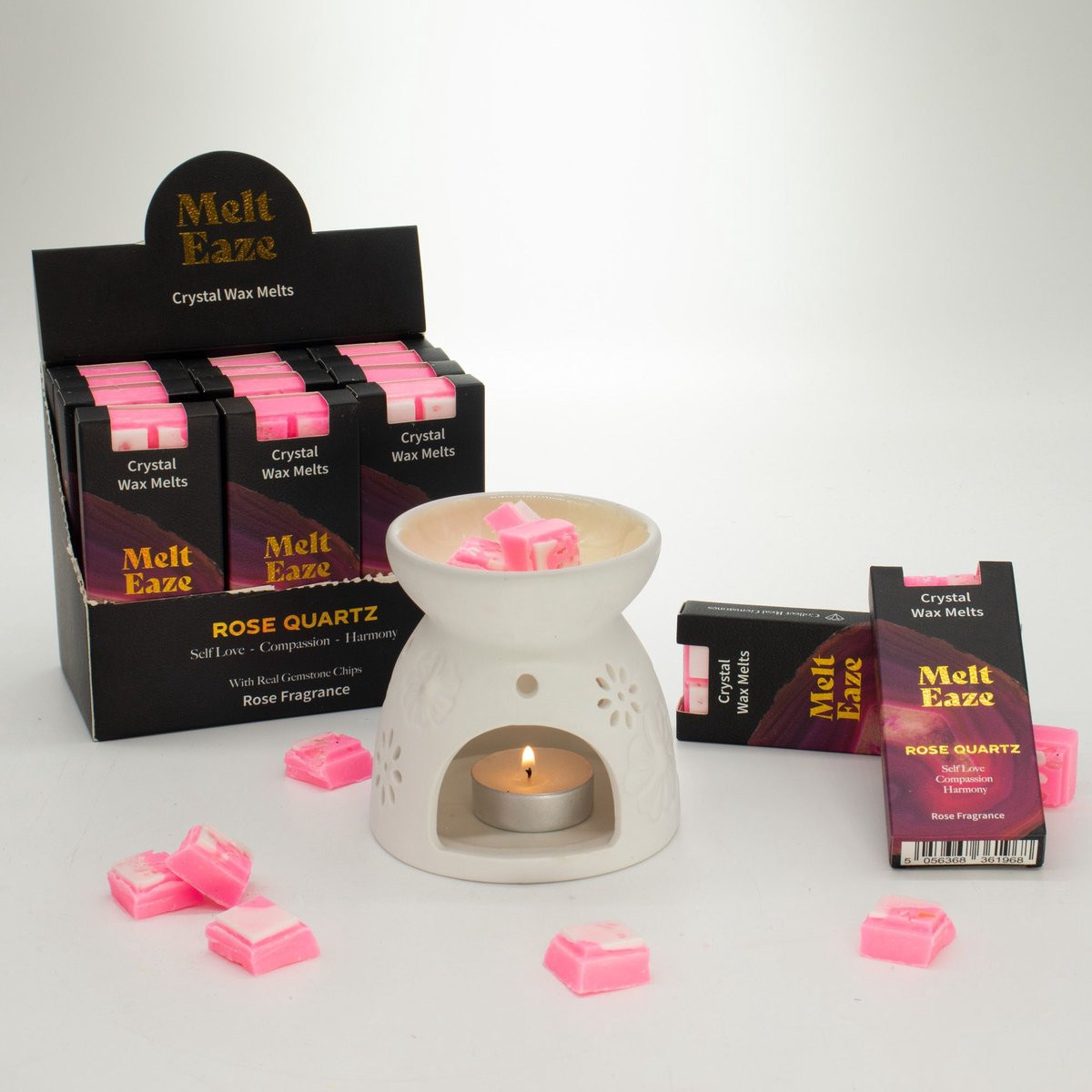 Ancient Wisdom MeltEaze Wax Melts Rose Quartz Love - 50 g - Rose