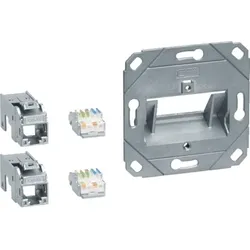 Tehalit Anschluss Modul 2x RJ45 GMKSRJ45C6A2