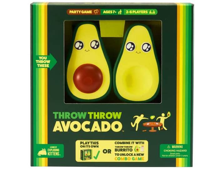 Exploding Kittens - Throw Throw Avocado - Kaartspellen voor jong en oud - Leuke familiespellen - Een treffend kaartspel