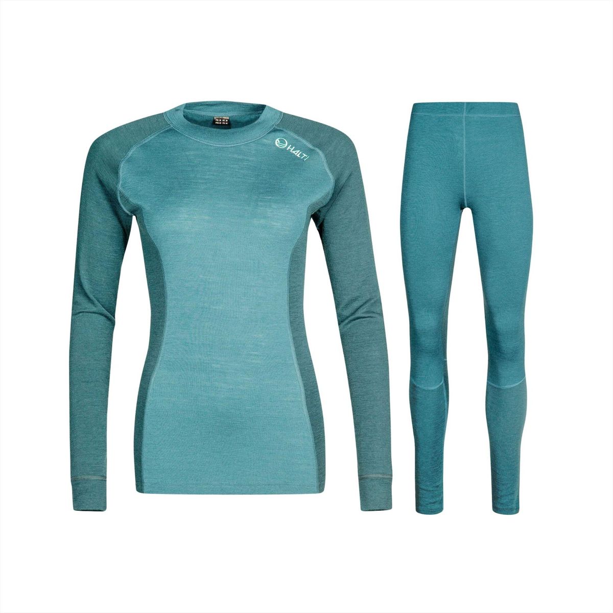 Halti Hossa Women's Merino Wool Base Layer set aqua sea (E52) 40 088-0164-E52-40