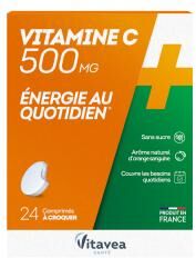Vitavea Vitamine C 24 comprimés à Croquer - Boîte 2 tubes de 12 comprimés