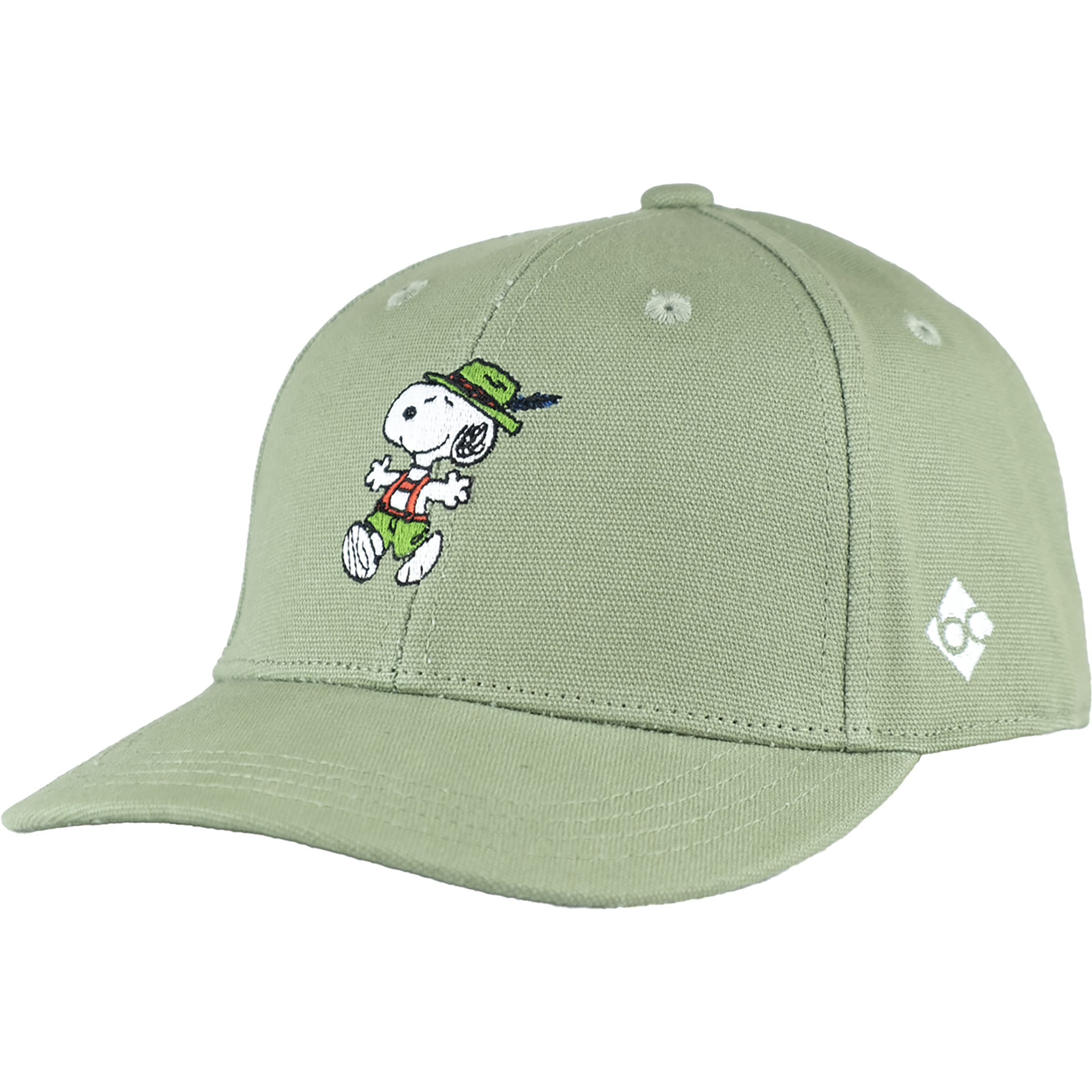 Bavarian Caps Peanuts: Snoopy in Tracht Halfcurved Cap Basecaps beige Lifestyle