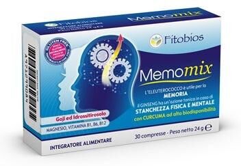 Fitobios Memo Mix Integratore Stanchezza Fisica Mentale 30 Compresse