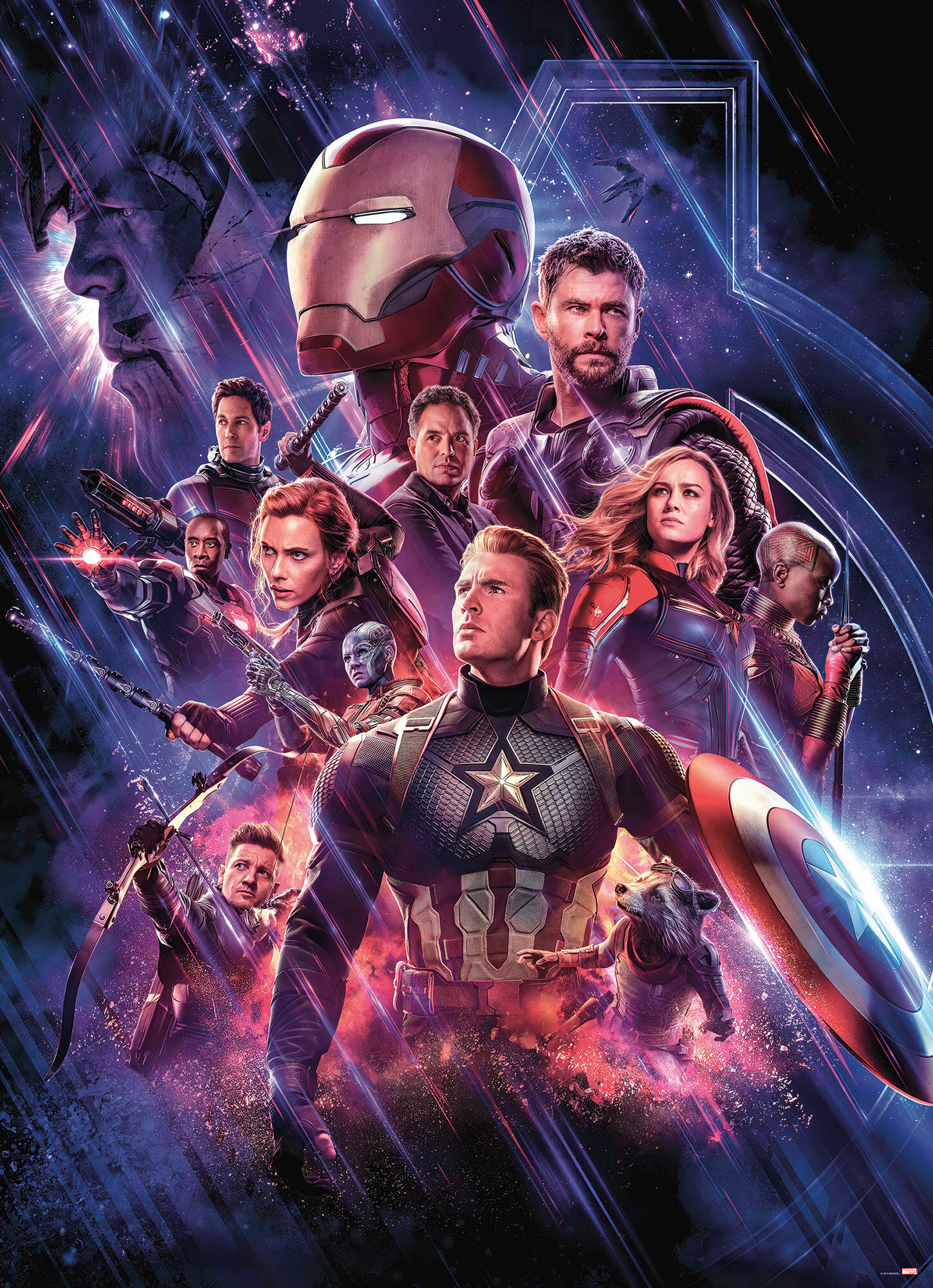 Fototapete KOMAR "Avengers-Endgame-Movie-Poster - Grösse 184 x 254 cm", bunt, B:184m H:254m L:254m, Papier, Tapeten, Fototapete, Kinderzimmer bunt B/L: 184m x 254m