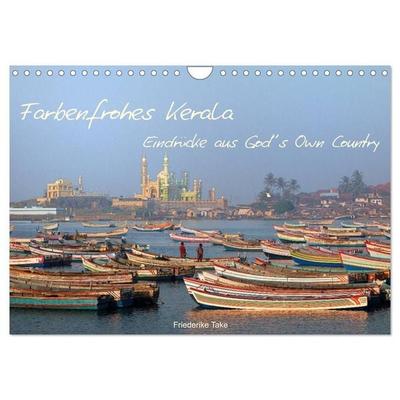 Farbenfrohes Kerala - Eindrücke aus God´s Own Country (Wandkalender 2027 DIN A4 quer), CALVENDO Monatskalender