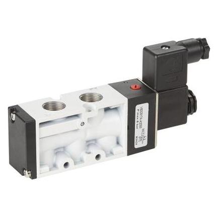 RS PRO 5/2 Solenoid Valve, G1/2", 24V (9076390)
