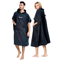 Cressi - Poncho - Umkleide-Handtuch - Farbe: Schwarz - Größe: S/M 67x105cm