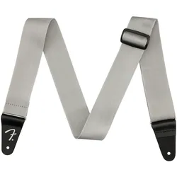 Fender Gitarrengurt Poly Strap Logo GRY - Gitarrengurt