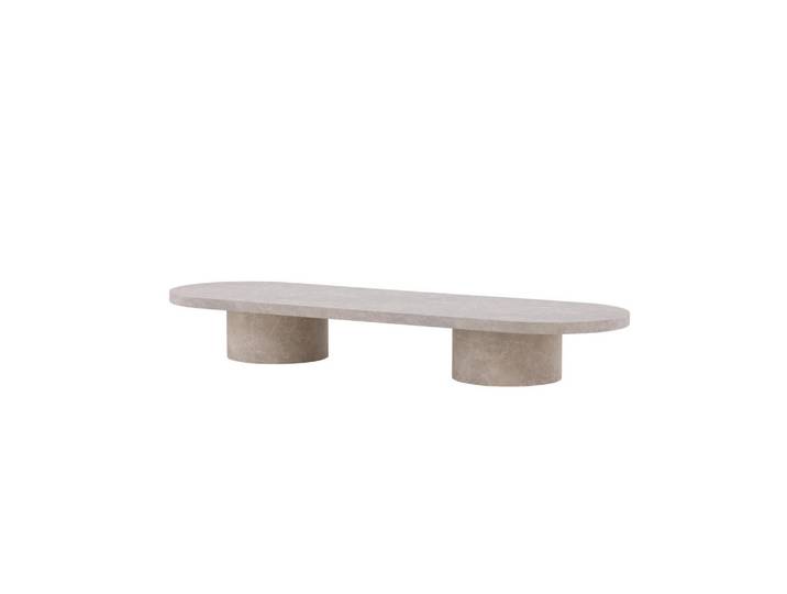 Furnlux Couchtisch Narvik Grau 60x190x25 cm, 60x25x190 cm, Wohnzimmer, Wohnzimmertische, Couchtische